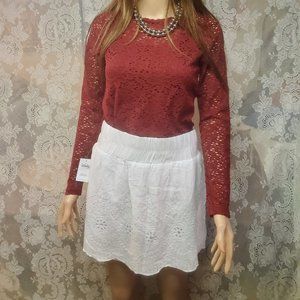 Vanity Mini Skirt fully lined with pockets Size medium